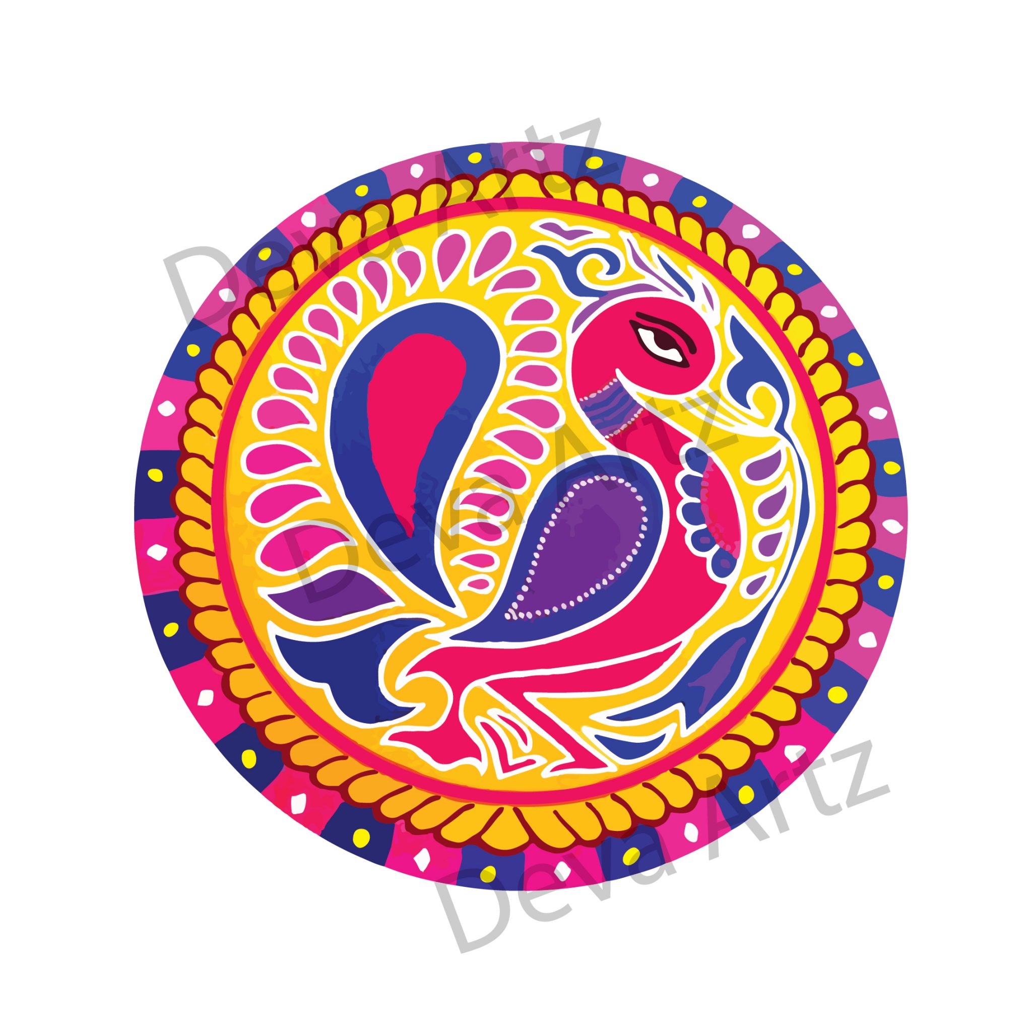 Kolam Stickers in Singapore - Customisable and resizable.